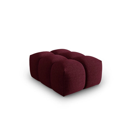 Verona Pouf aus Strukturierter Stoff in Burgund (Sorella 59), 60x85 cm von Cosmopolitan Design – Bild 3