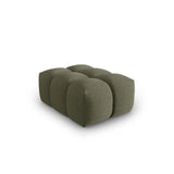 Verona Pouf aus Strukturierter Stoff in Dunkles olivgrün (Sorella 34), 60x85 cm von Cosmopolitan Design – Bild 3