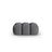 Verona Pouf aus Strukturierter Stoff in Grau (Sorella 89), 60x85 cm von Cosmopolitan Design – Bild 1