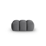 Verona Pouf aus Strukturierter Stoff in Grau (Sorella 89), 60x85 cm von Cosmopolitan Design – Bild 1