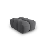 Verona Pouf aus Strukturierter Stoff in Grau (Sorella 89), 60x85 cm von Cosmopolitan Design – Bild 3