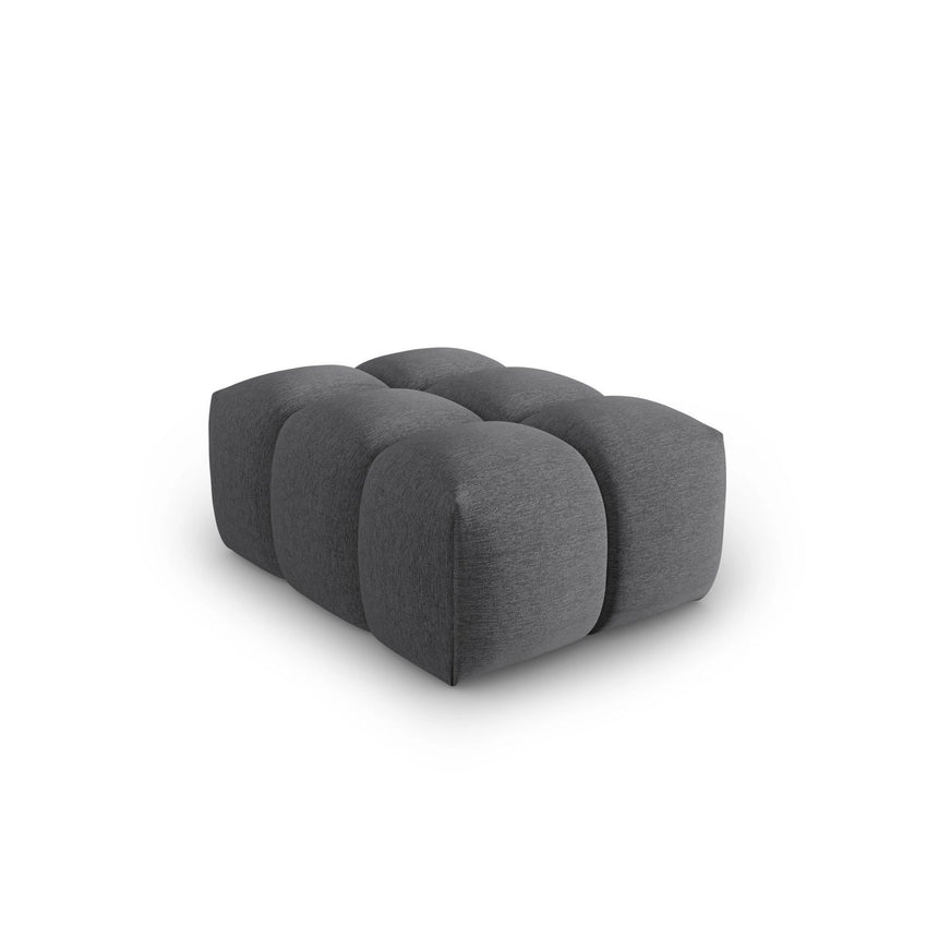 Verona Pouf aus Strukturierter Stoff in Grau (Sorella 89), 60x85 cm von Cosmopolitan Design – Bild 3