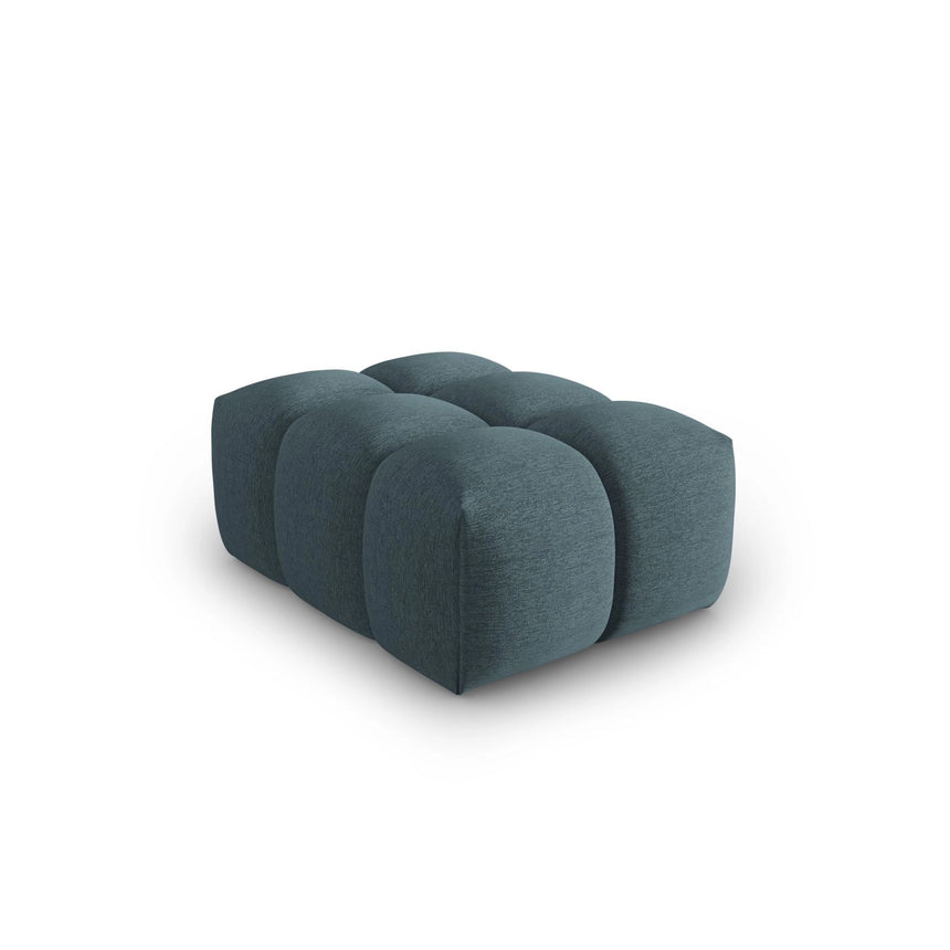 Verona Pouf aus Strukturierter Stoff in Hellblau (Sorella 76), 60x85 cm von Cosmopolitan Design – Bild 3