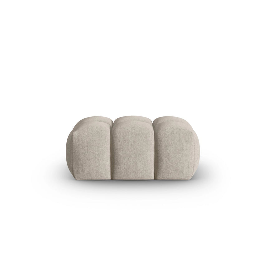 Verona Pouf aus Strukturierter Stoff in Sand (Sorella 05), 60x85 cm von Cosmopolitan Design – Bild 1
