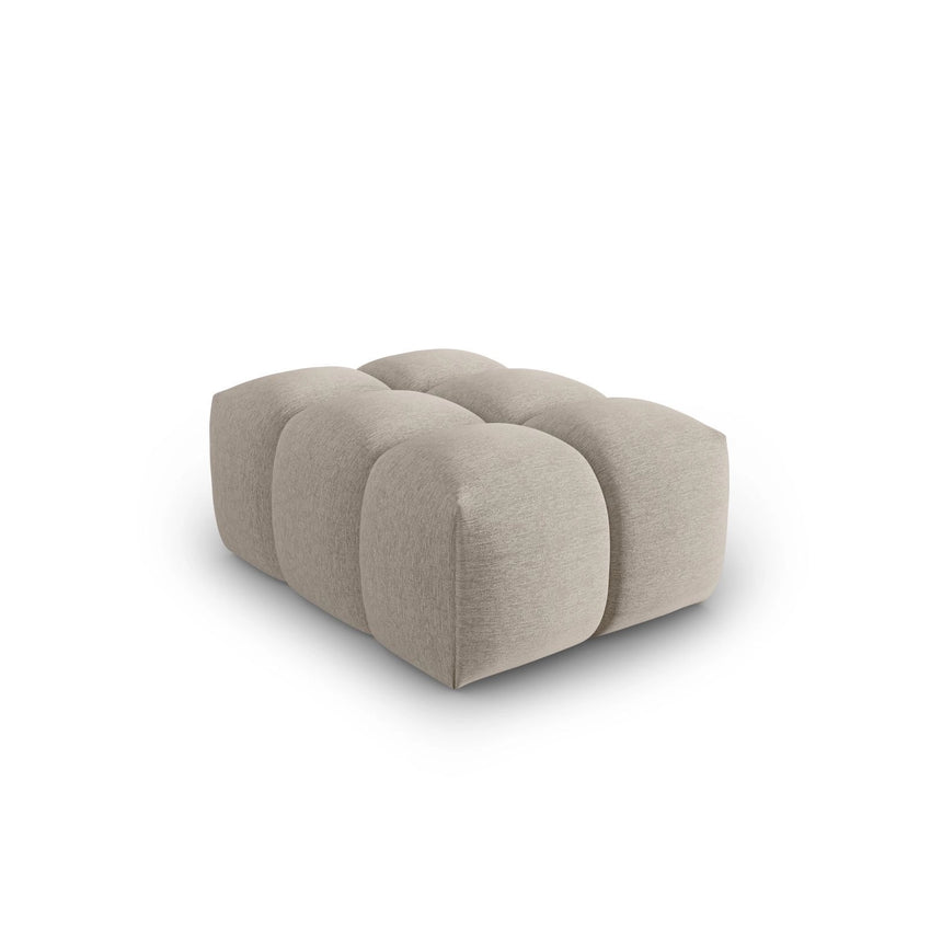 Verona Pouf aus Strukturierter Stoff in Sand (Sorella 05), 60x85 cm von Cosmopolitan Design – Bild 3