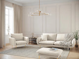 Vienna 3-Sitzer Sofa aus Boucle in Beige (Ascot NATA), 200x92x95 cm von Cosmopolitan Design – Bild 2