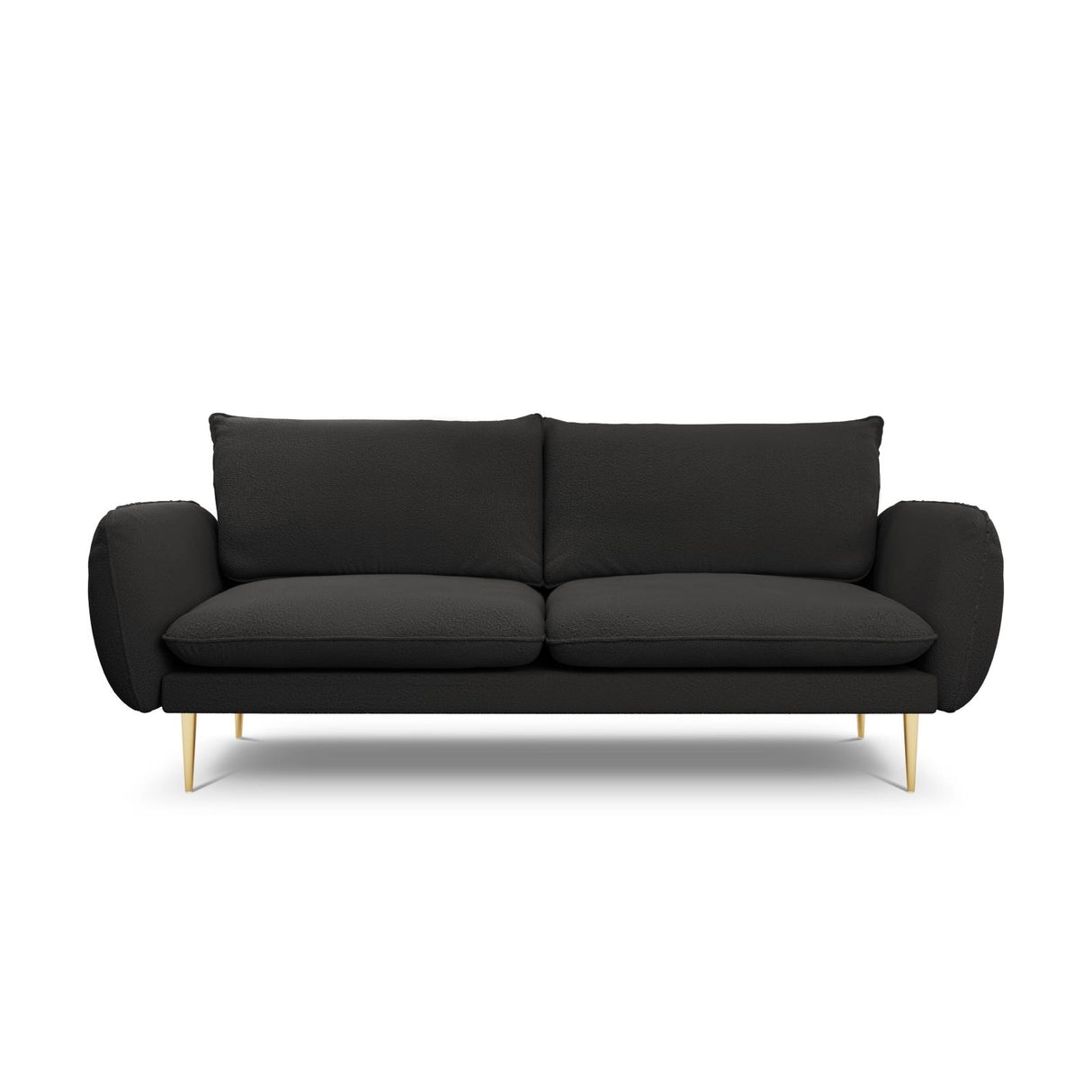 Vienna 3-Sitzer Sofa aus Boucle in Schwarz (Ascot Black), 200x92x95 cm von Cosmopolitan Design – Bild 1
