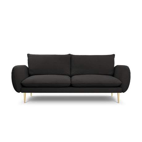 Vienna 3-Sitzer Sofa aus Boucle in Schwarz (Ascot Black), 200x92x95 cm von Cosmopolitan Design – Bild 1