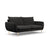 Vienna 3-Sitzer Sofa aus Boucle in Schwarz (Ascot Black), 200x92x95 cm von Cosmopolitan Design – Bild 4