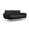 Vienna 3-Sitzer Sofa aus Boucle in Schwarz (Ascot Black), 200x92x95 cm von Cosmopolitan Design – Bild 4