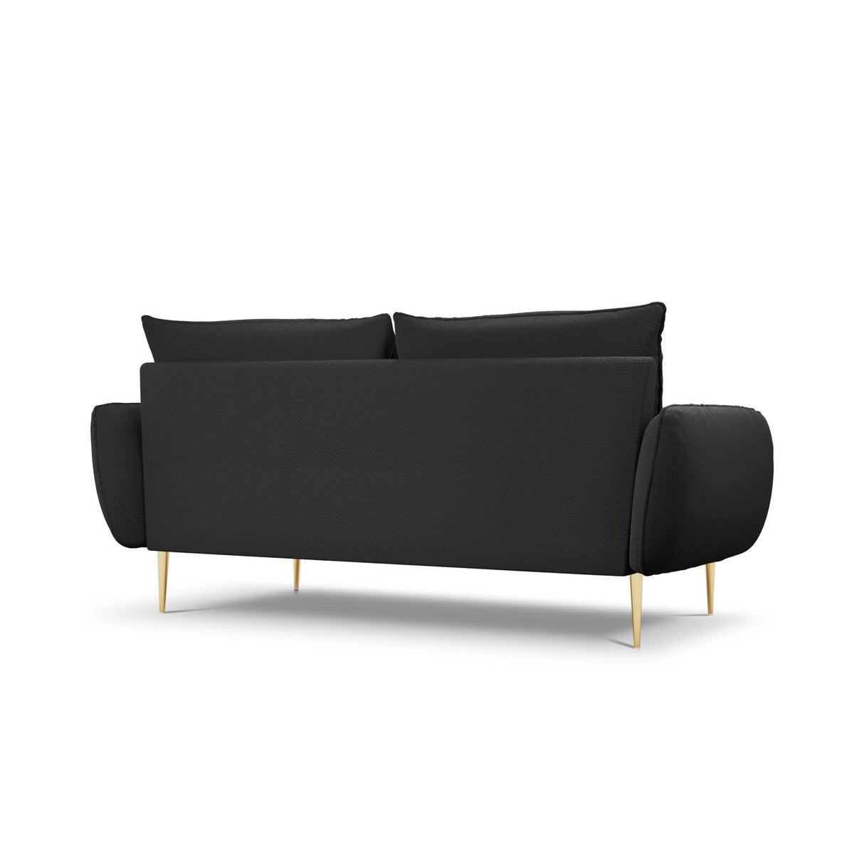 Vienna 3-Sitzer Sofa aus Boucle in Schwarz (Ascot Black), 200x92x95 cm von Cosmopolitan Design – Bild 5