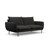 Vienna 3-Sitzer Sofa aus Boucle in Schwarz (Ascot Black), 200x92x95 cm von Cosmopolitan Design – Bild 4