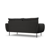 Vienna 3-Sitzer Sofa aus Boucle in Schwarz (Ascot Black), 200x92x95 cm von Cosmopolitan Design – Bild 5