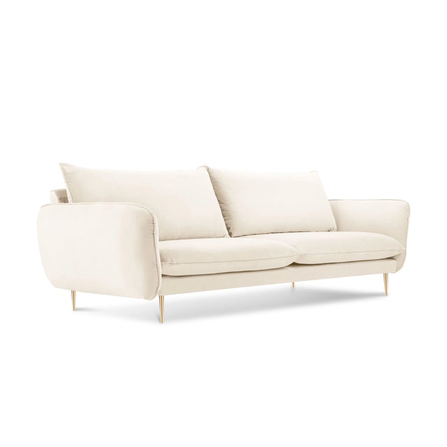 Vienna 3-Sitzer Sofa aus Samt, Boucle oder Strukturstoff, 200x92x95 cm von Cosmopolitan Design – Bild 1