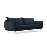 Vienna 3-Sitzer Sofa aus Samt in Dunkelblau (Bluvel 89), 200x92x95 cm von Cosmopolitan Design – Bild 1