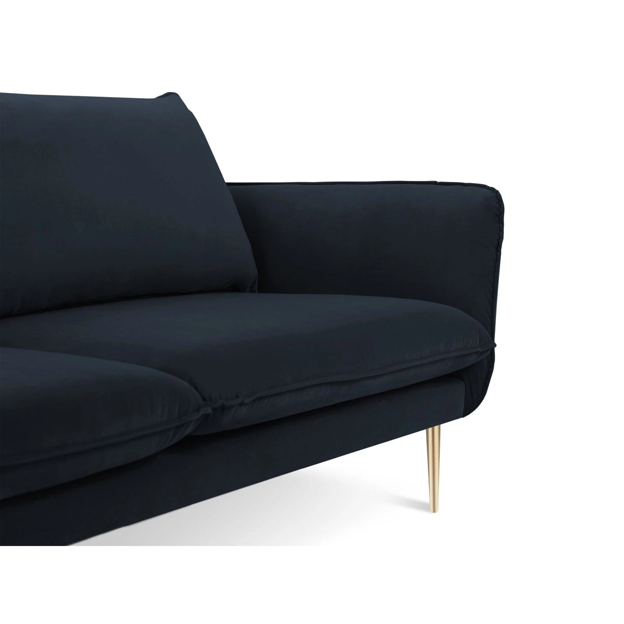 Vienna 3-Sitzer Sofa aus Samt in Dunkelblau (Bluvel 89), 200x92x95 cm von Cosmopolitan Design – Bild 4