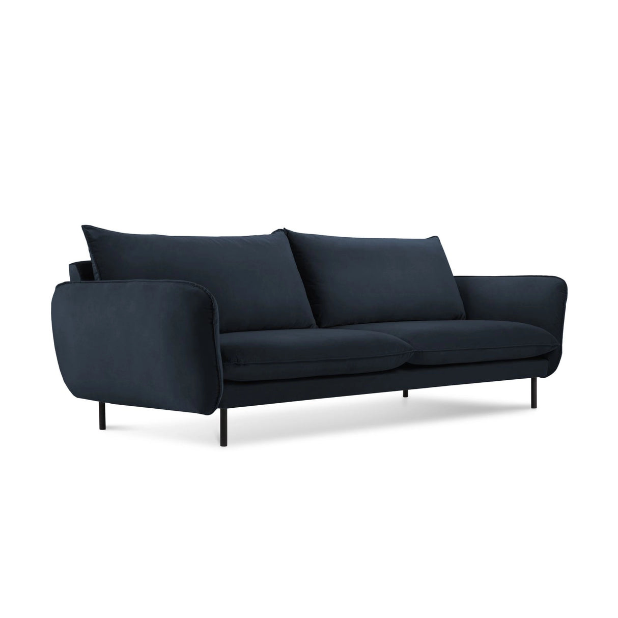 Vienna 3-Sitzer Sofa aus Samt in Dunkelblau (Bluvel 89), 200x92x95 cm von Cosmopolitan Design – Bild 1