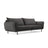 Vienna 3-Sitzer Sofa aus Samt in Dunkelgrau (Bluvel 18), 200x92x95 cm von Cosmopolitan Design – Bild 1