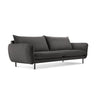 Vienna 3-Sitzer Sofa aus Samt in Dunkelgrau (Bluvel 18), 200x92x95 cm von Cosmopolitan Design – Bild 1