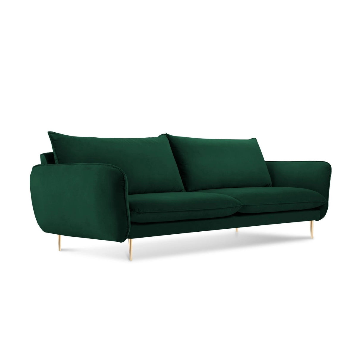 Vienna 3-Sitzer Sofa aus Samt in Flaschengrün (Bluvel 78), 200x92x95 cm von Cosmopolitan Design – Bild 1