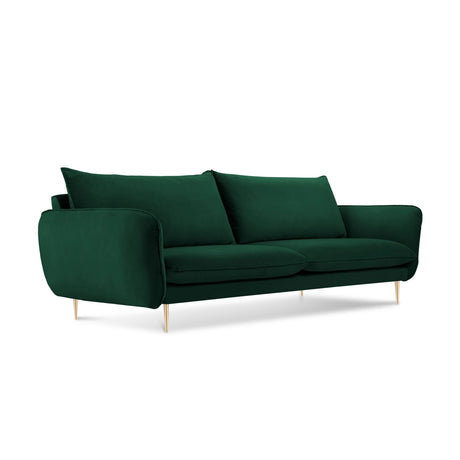Vienna 3-Sitzer Sofa aus Samt in Flaschengrün (Bluvel 78), 200x92x95 cm von Cosmopolitan Design – Bild 1