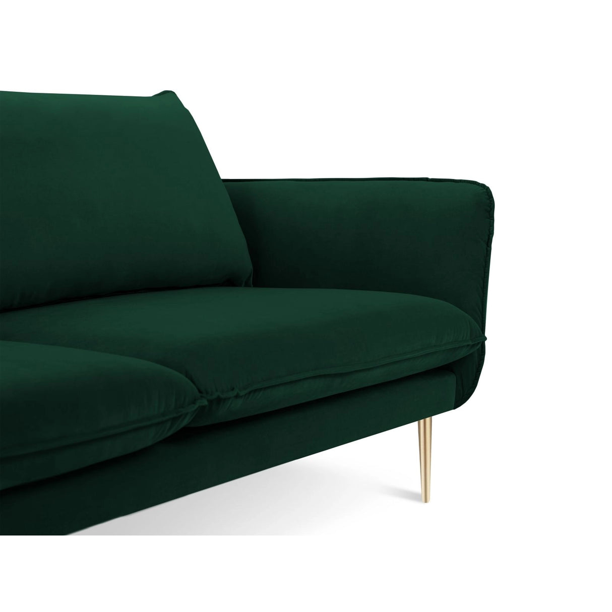 Vienna 3-Sitzer Sofa aus Samt in Flaschengrün (Bluvel 78), 200x92x95 cm von Cosmopolitan Design – Bild 4