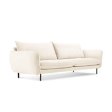 Vienna 3-Sitzer Sofa aus Samt in Hellbeige (Bluvel 22), 200x92x95 cm von Cosmopolitan Design – Bild 1