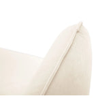 Vienna 3-Sitzer Sofa aus Samt in Hellbeige (Bluvel 22), 200x92x95 cm von Cosmopolitan Design – Bild 5