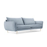 Vienna 3-Sitzer Sofa aus Samt in Hellblau (Bluvel 06), 200x92x95 cm von Cosmopolitan Design – Bild 1