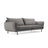 Vienna 3-Sitzer Sofa aus Samt in Hellgrau (Bluvel 13), 200x92x95 cm von Cosmopolitan Design – Bild 1