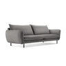 Vienna 3-Sitzer Sofa aus Samt in Hellgrau (Bluvel 13), 200x92x95 cm von Cosmopolitan Design – Bild 1