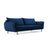 Vienna 3-Sitzer Sofa aus Samt in Königsblau (Bluvel 86), 200x92x95 cm von Cosmopolitan Design – Bild 1