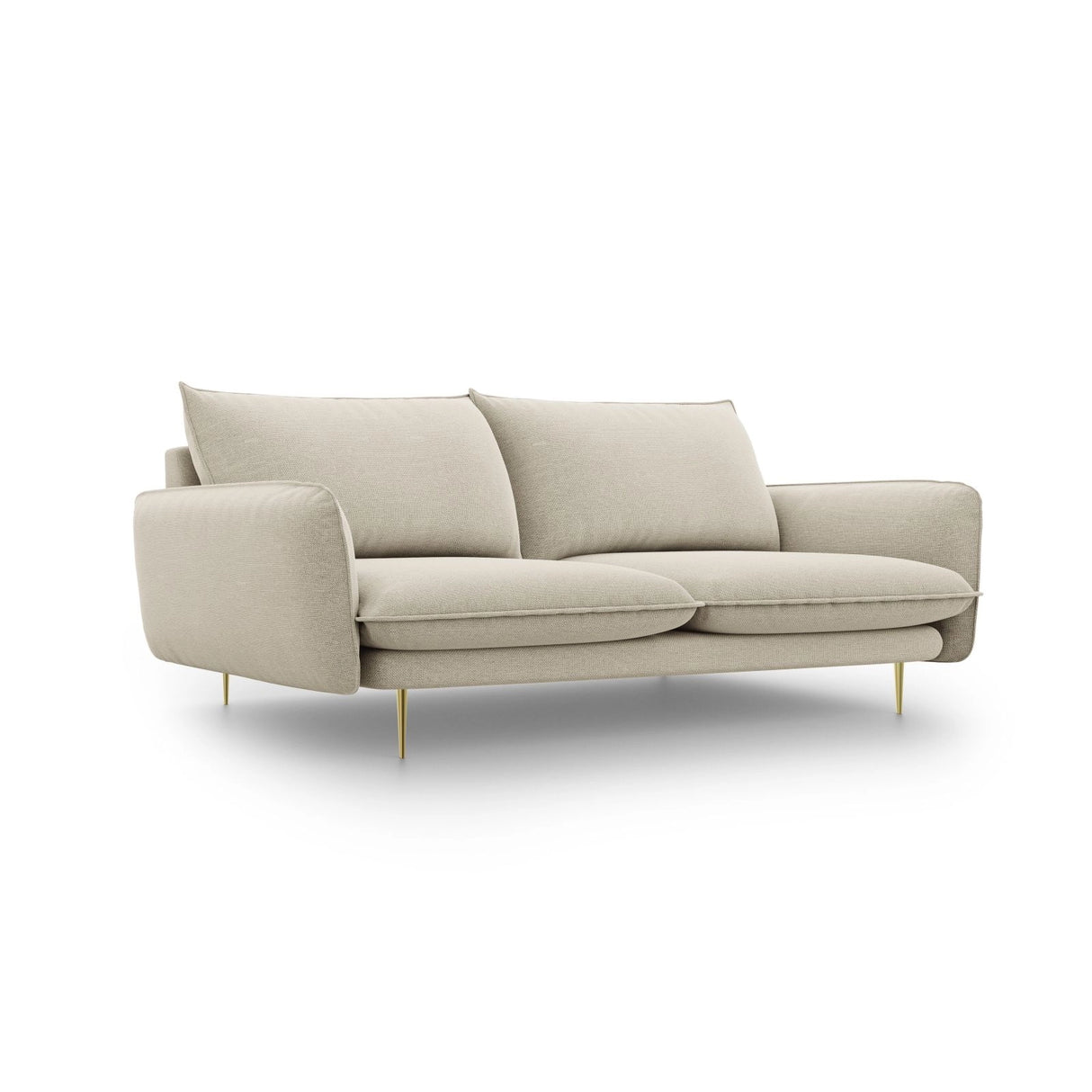 Vienna 3-Sitzer Sofa aus Strukturierter Stoff in Beige (Positano 8), 200x92x95 cm von Cosmopolitan Design – Bild 1