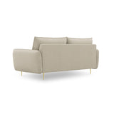 Vienna 3-Sitzer Sofa aus Strukturierter Stoff in Beige (Positano 8), 200x92x95 cm von Cosmopolitan Design – Bild 4