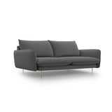 Vienna 3-Sitzer Sofa aus Strukturierter Stoff in Dunkelgrau (Positano 95), 200x92x95 cm von Cosmopolitan Design – Bild 1