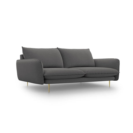 Vienna 3-Sitzer Sofa aus Strukturierter Stoff in Dunkelgrau (Positano 95), 200x92x95 cm von Cosmopolitan Design – Bild 1