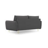 Vienna 3-Sitzer Sofa aus Strukturierter Stoff in Dunkelgrau (Positano 95), 200x92x95 cm von Cosmopolitan Design – Bild 4