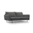 Vienna 3-Sitzer Sofa aus Strukturierter Stoff in Dunkelgrau (Positano 95), 200x92x95 cm von Cosmopolitan Design – Bild 1