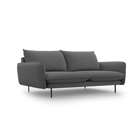 Vienna 3-Sitzer Sofa aus Strukturierter Stoff in Dunkelgrau (Positano 95), 200x92x95 cm von Cosmopolitan Design – Bild 1
