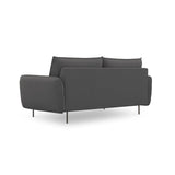 Vienna 3-Sitzer Sofa aus Strukturierter Stoff in Dunkelgrau (Positano 95), 200x92x95 cm von Cosmopolitan Design – Bild 4