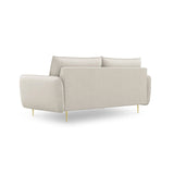 Vienna 3-Sitzer Sofa aus Strukturierter Stoff in Hellbeige (Positano 02), 200x92x95 cm von Cosmopolitan Design – Bild 4