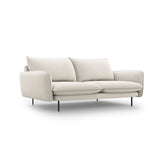 Vienna 3-Sitzer Sofa aus Strukturierter Stoff in Hellbeige (Positano 02), 200x92x95 cm von Cosmopolitan Design – Bild 1