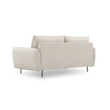Vienna 3-Sitzer Sofa aus Strukturierter Stoff in Hellbeige (Positano 02), 200x92x95 cm von Cosmopolitan Design – Bild 4