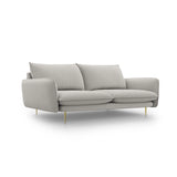 Vienna 3-Sitzer Sofa aus Strukturierter Stoff in Hellgrau (Asgard 27/ Positano 83), 200x92x95 cm von Cosmopolitan Design – Bild 1