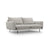 Vienna 3-Sitzer Sofa aus Strukturierter Stoff in Hellgrau (Asgard 27/ Positano 83), 200x92x95 cm von Cosmopolitan Design – Bild 1