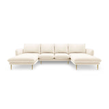 Vienna 6-Sitzer Panorama Sofa aus Samt oder Strukturstoff, 350x170x95 cm von Cosmopolitan Design – Bild 3