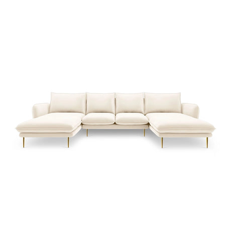 Vienna 6-Sitzer Panorama Sofa aus Samt oder Strukturstoff, 350x170x95 cm von Cosmopolitan Design – Bild 3