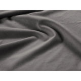 Vienna 7-Sitzer Panorama Ecksofa, Linke Seite, aus Samt in Hellgrau (Bluvel 13), Beine aus Schwarzes Metall, 330x235x95 cm von Cosmopolitan Design – Bild 6