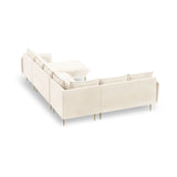 Vienna 7-Sitzer Panorama Ecksofa, Linke Seite, aus Samt oder Strukturstoff, 330x235x95 cm von Cosmopolitan Design – Bild 5