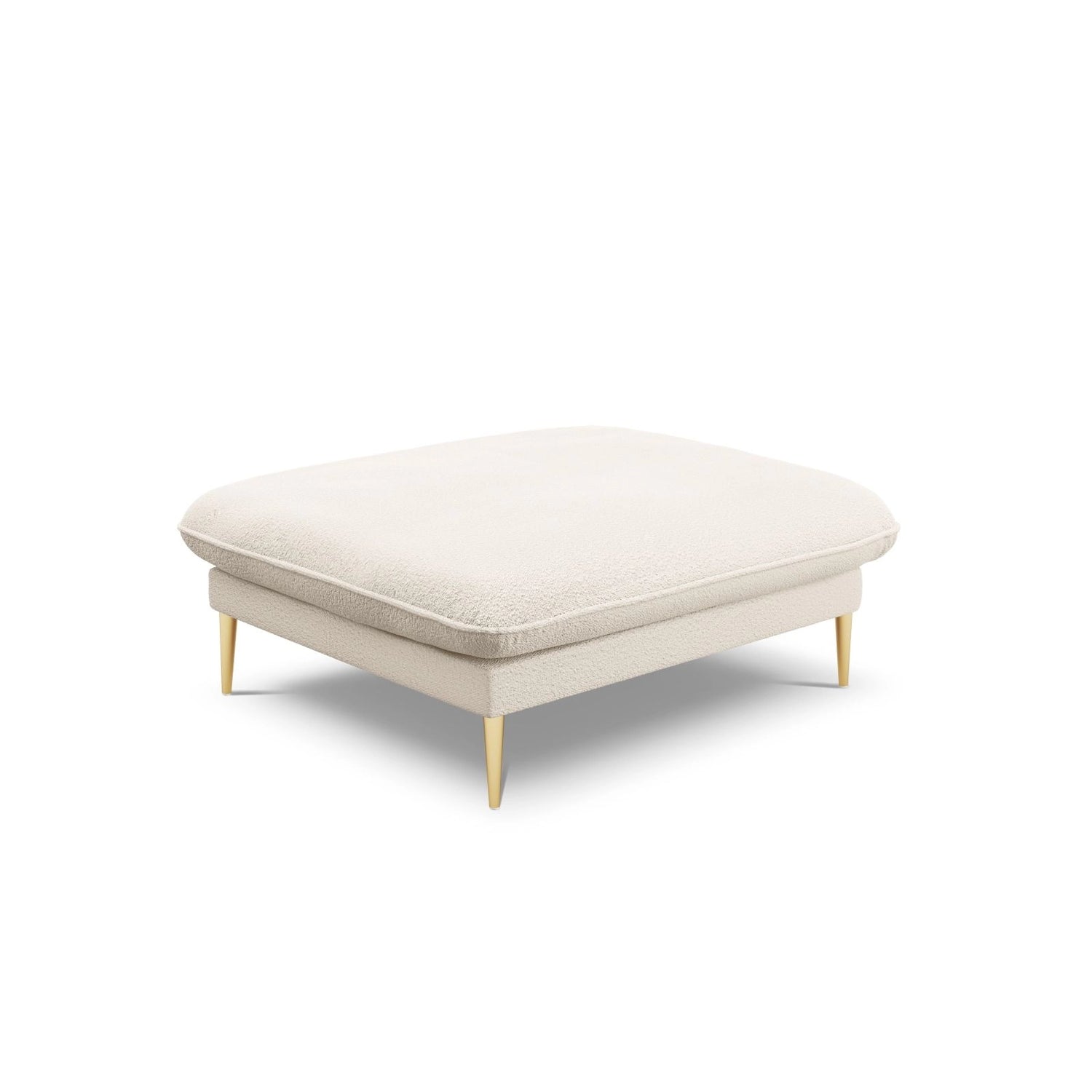 Vienna Pouf aus Boucle in Beige (Ascot NATA), 93x73x43 cm von Cosmopolitan Design – Bild 1
